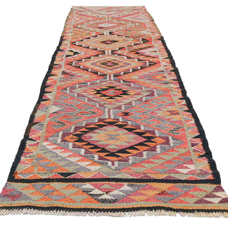 Vintage Anadolu Kilim Yolluk - 96 cm x 314 cm - K0077505