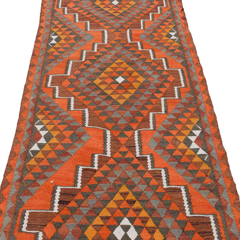Vintage Tribal Kilim Runner - 2' 11" x 11' 2" (35" x 134") - K0077506