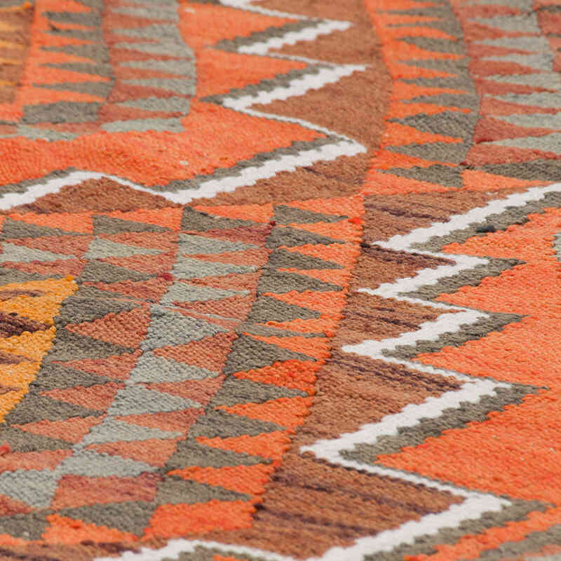 Vintage Tribal Kilim Runner - 2' 11" x 11' 2" (35" x 134") - K0077506