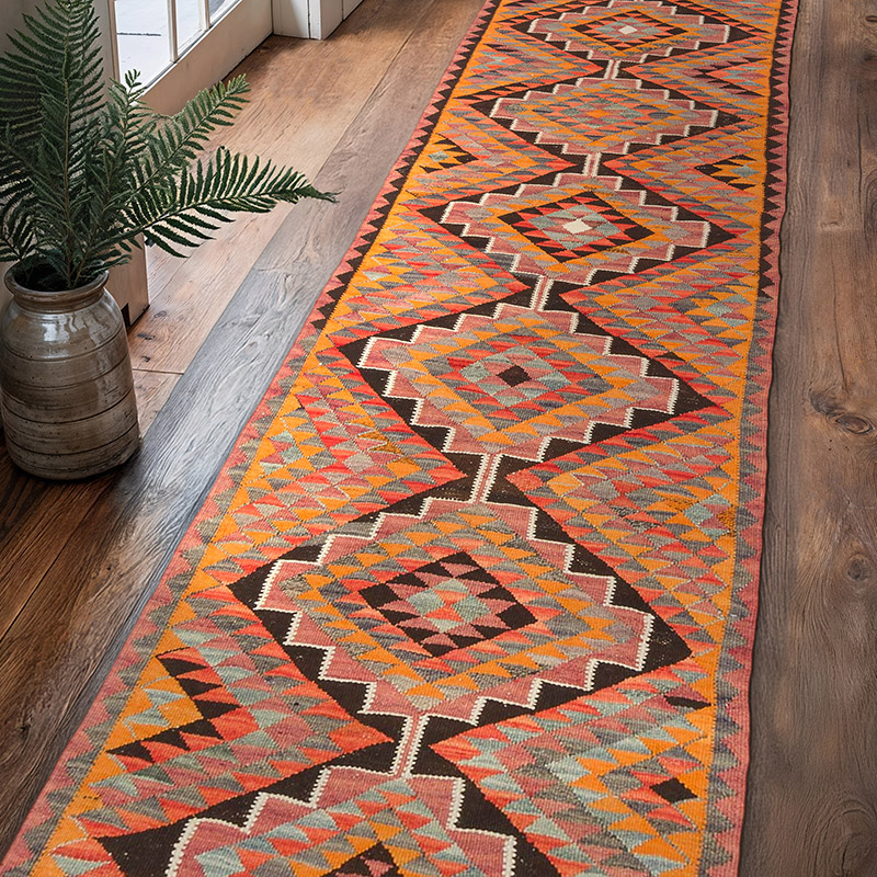 Vintage Anadolu Kilim Yolluk - 83 cm x 311 cm - K0077508