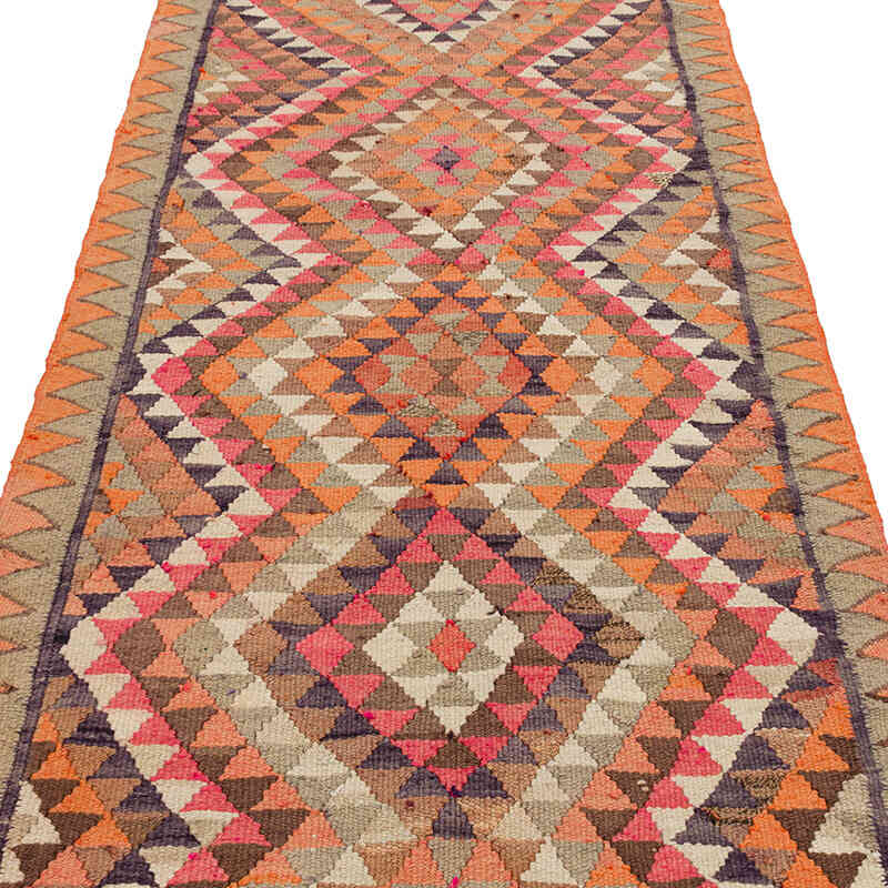 Alfombra Kilim Tribal Vintage - 101 cm x 315 cm - K0077510