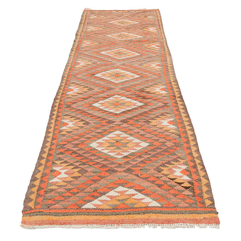 Alfombra Kilim Tribal Vintage - 80 cm x 300 cm - K0077511