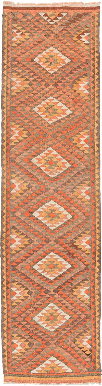 Vintage Tribal Kilim Runner - 2' 7" x 9' 10" (31" x 118")