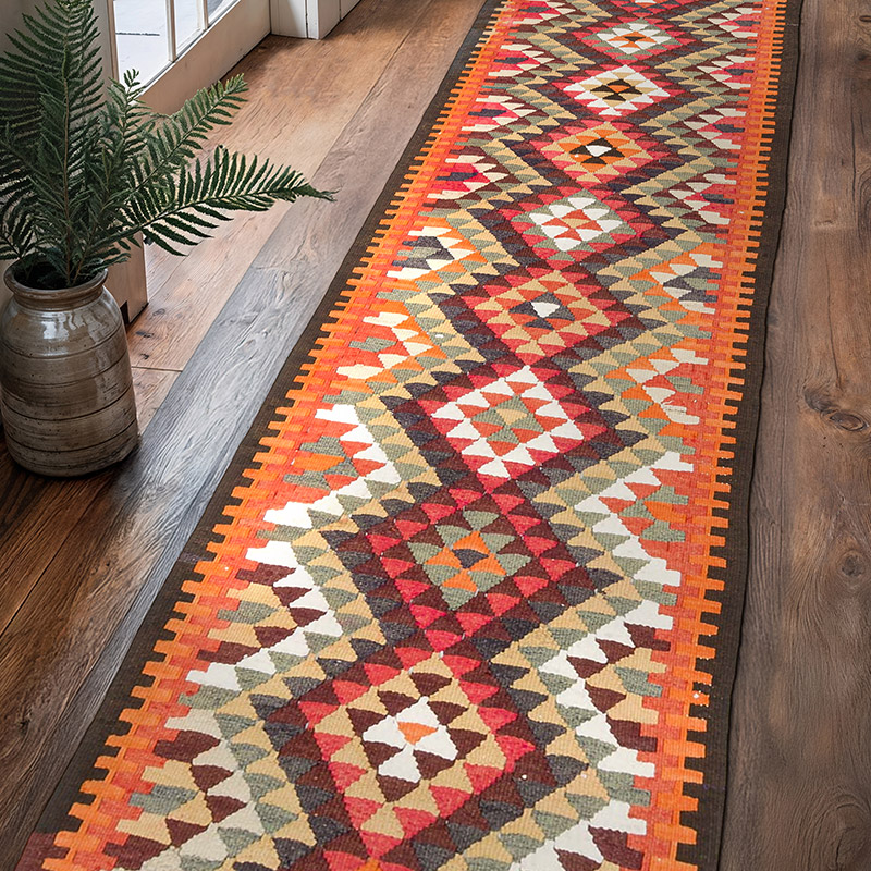 Vintage Anadolu Kilim Yolluk - 82 cm x 332 cm - K0077512