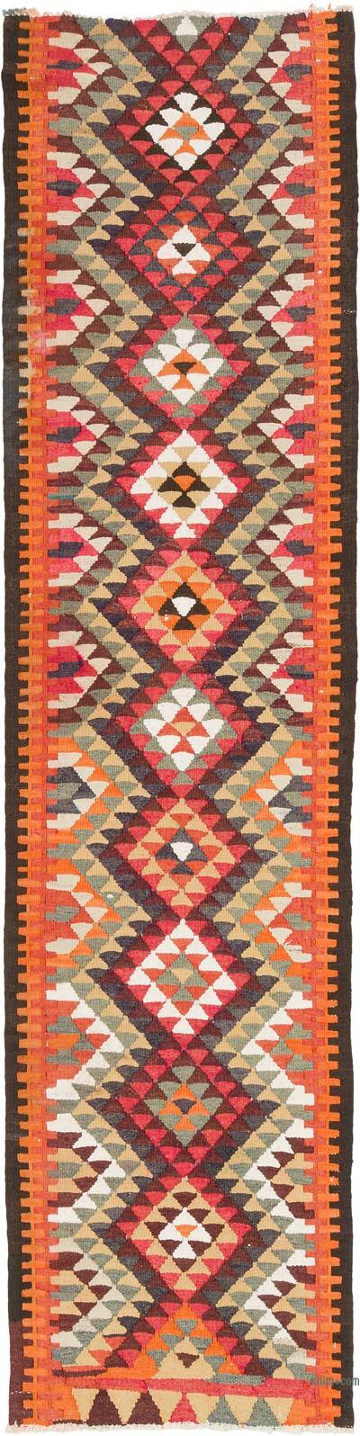 Vintage Tribal Kilim Runner - 2' 8" x 10' 11" (32" x 131")