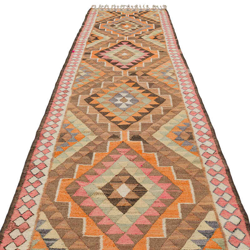 Vintage Anadolu Kilim Yolluk - 95 cm x 365 cm - K0077513