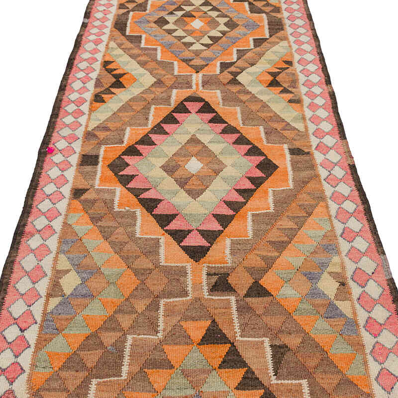Vintage Anadolu Kilim Yolluk - 95 cm x 365 cm - K0077513
