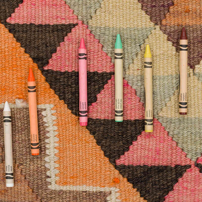 Vintage Anadolu Kilim Yolluk - 95 cm x 365 cm - K0077513
