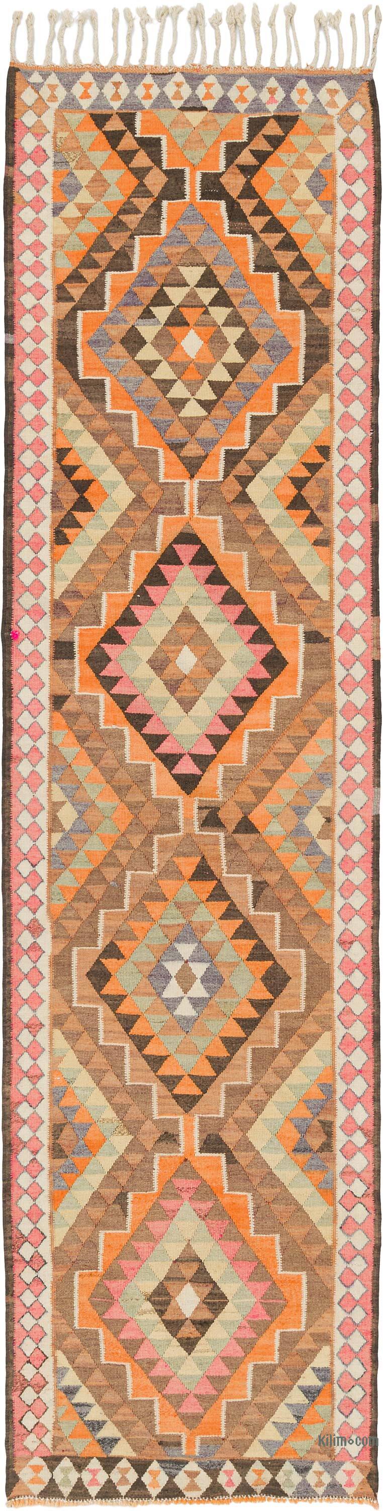 Vintage Anadolu Kilim Yolluk - 95 cm x 365 cm - K0077513