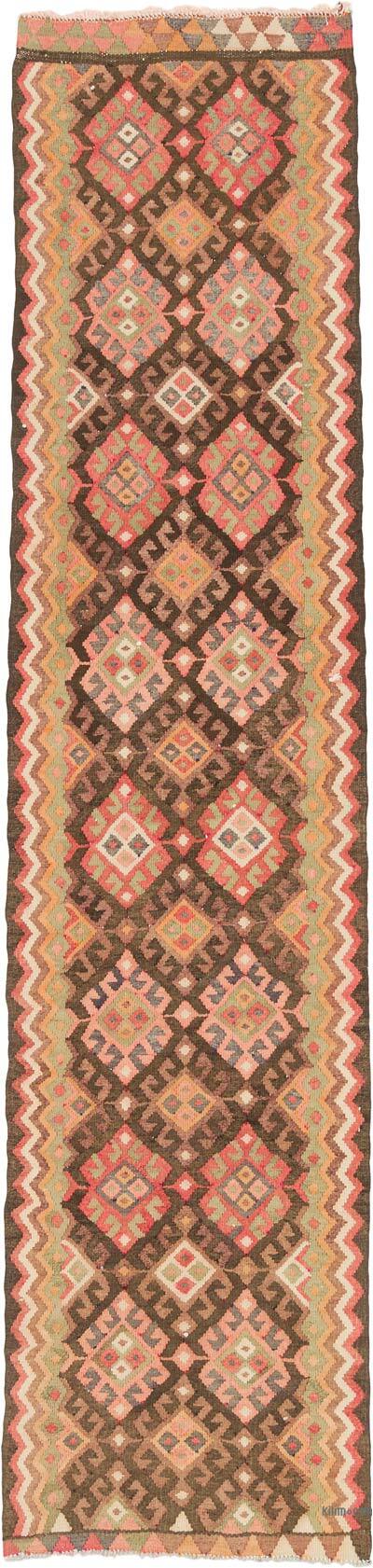 Vintage Anadolu Kilim Yolluk - 87 cm x 358 cm