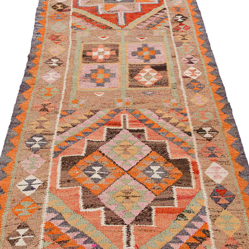 Vintage Anadolu Kilim Yolluk - 97 cm x 334 cm - K0077516