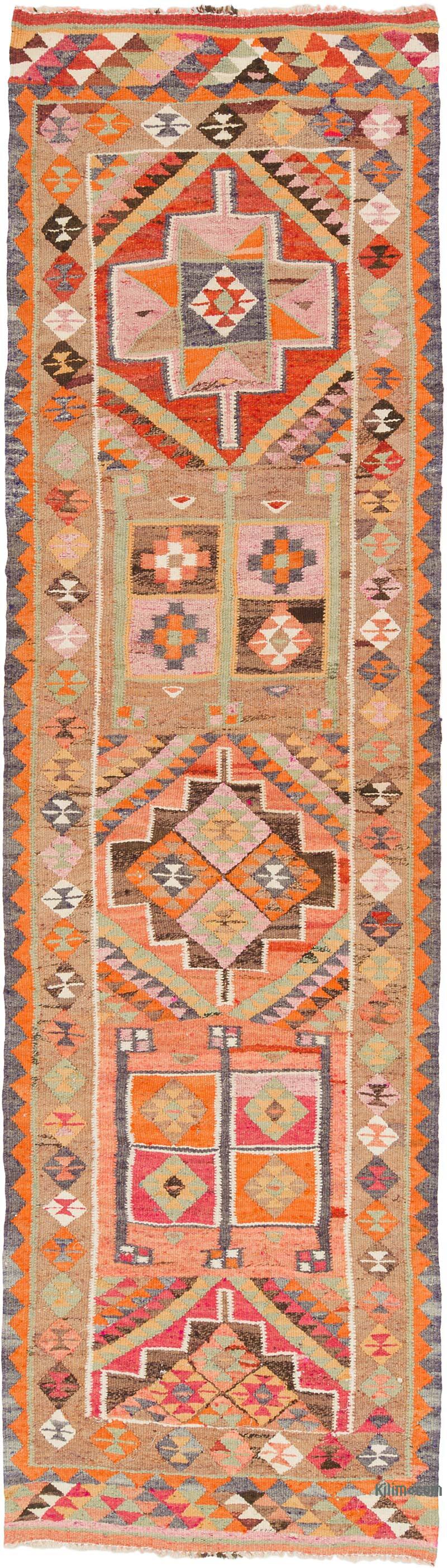 Vintage Anadolu Kilim Yolluk - 97 cm x 334 cm - K0077516