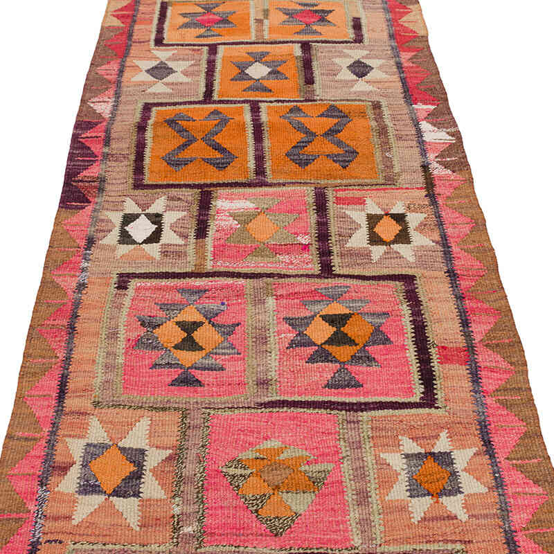 Vintage Tribal Kilim Runner - 3'  x 10' 4" (36" x 124") - K0077519