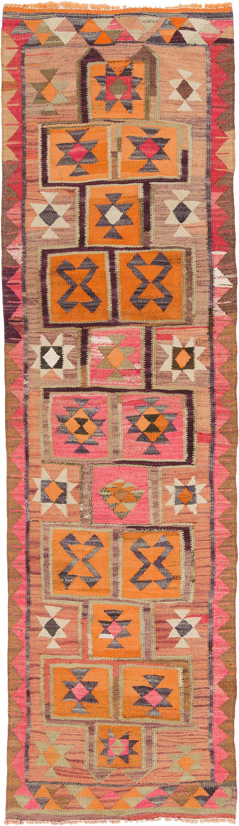 Vintage Tribal Kilim Runner - 3'  x 10' 4" (36" x 124") - K0077519