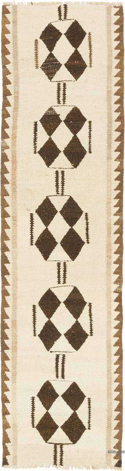 Vintage Anadolu Kilim Yolluk - 80 cm x 302 cm