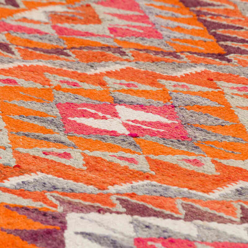 Vintage Tribal Kilim Runner - 3' 1" x 10' 10" (37" x 130") - K0077523