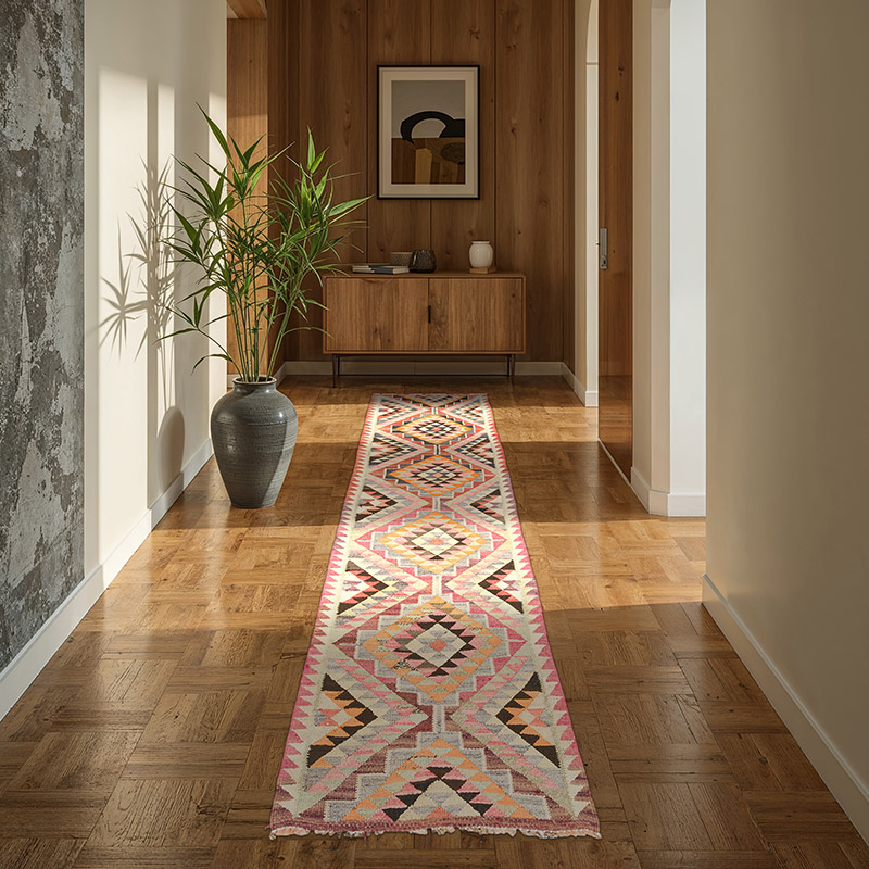 Vintage Anadolu Kilim Yolluk - 82 cm x 289 cm - K0077524