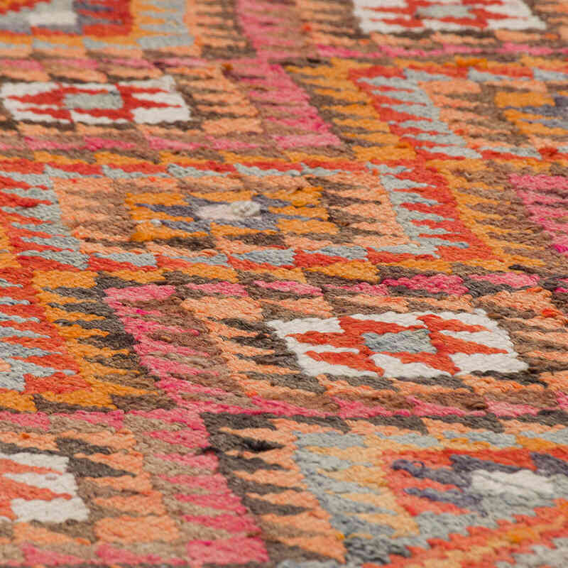 Vintage Tribal Kilim Runner - 2' 9" x 10' 1" (33" x 121") - K0077526