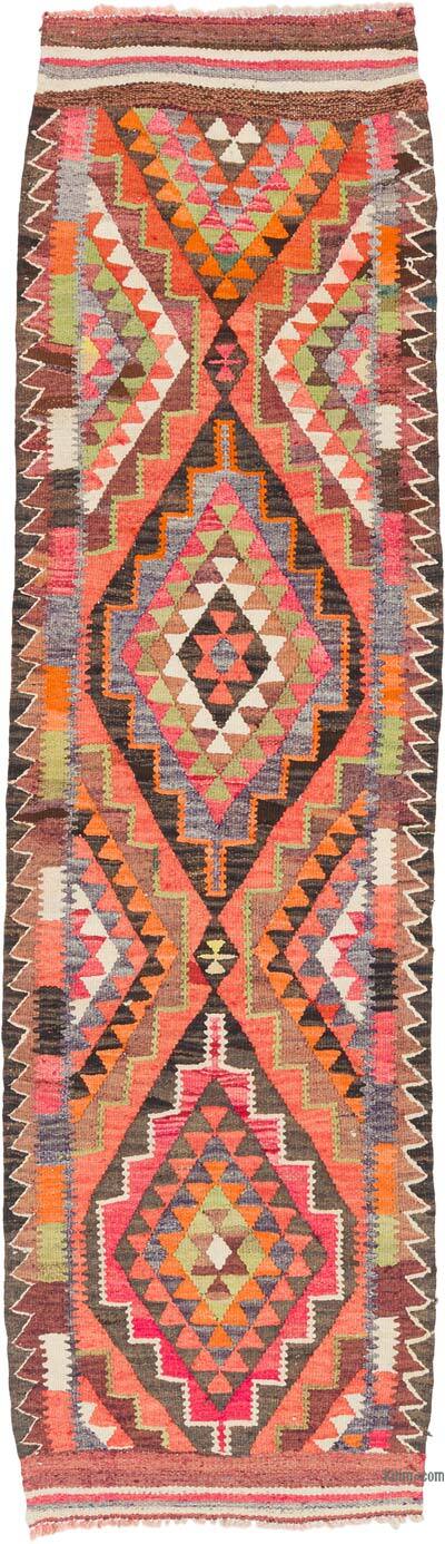 Vintage Anadolu Kilim Yolluk - 86 cm x 300 cm