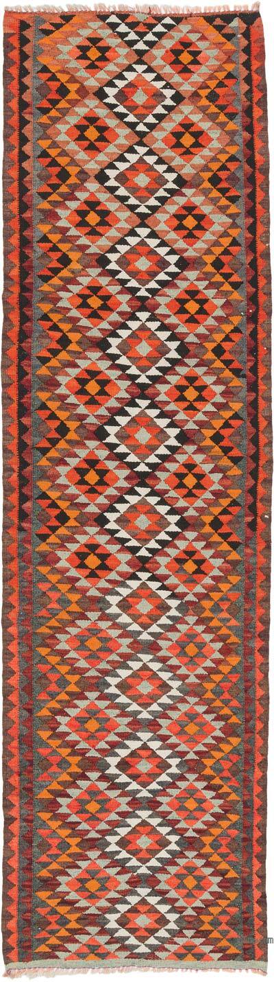 Vintage Tribal Kilim Runner - 2' 11" x 10' 6" (35" x 126")