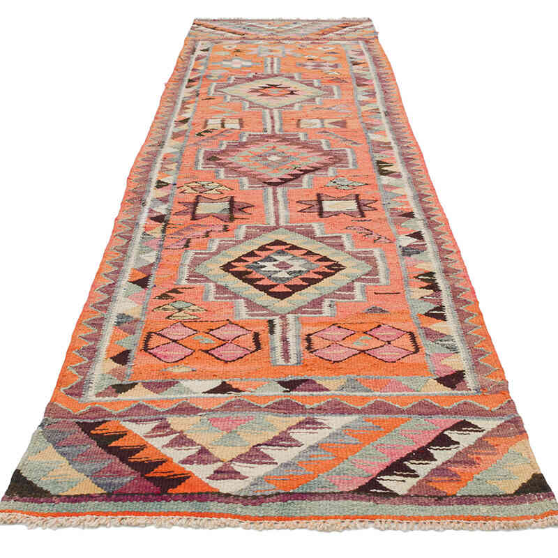 Vintage Anadolu Kilim Yolluk - 91 cm x 295 cm - K0077531