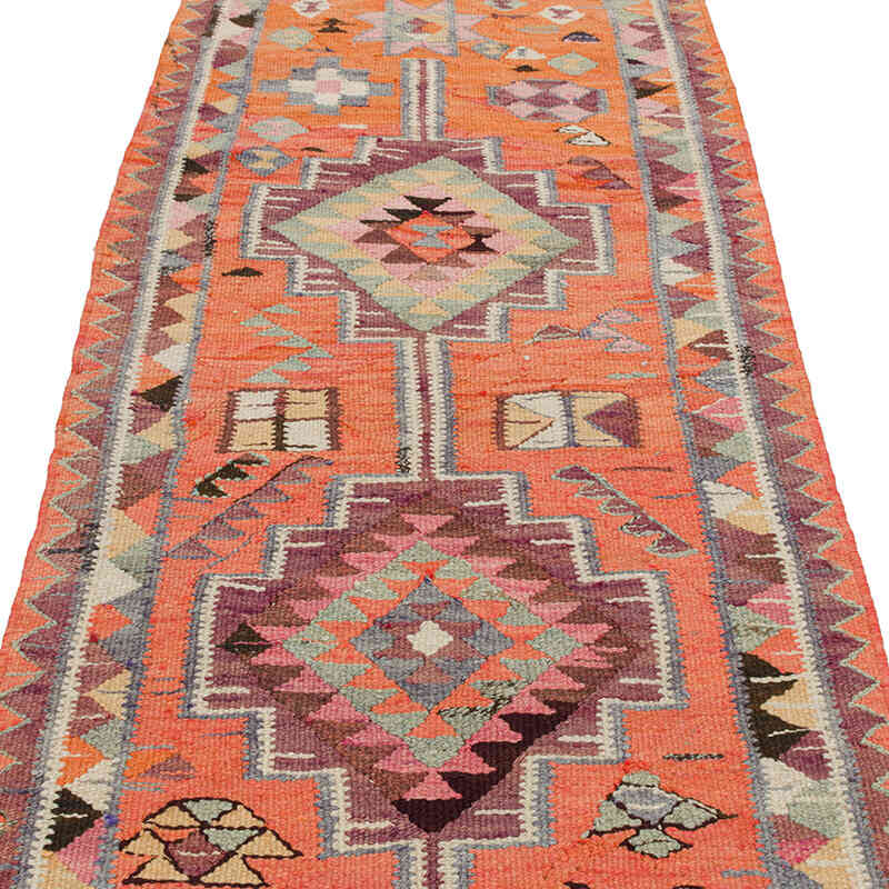 Vintage Anadolu Kilim Yolluk - 91 cm x 295 cm - K0077531