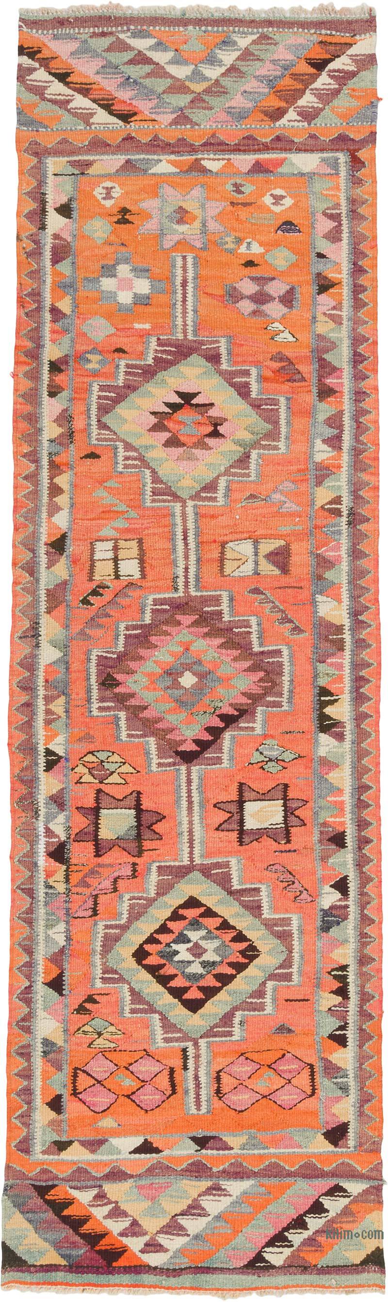 Vintage Anadolu Kilim Yolluk - 91 cm x 295 cm - K0077531
