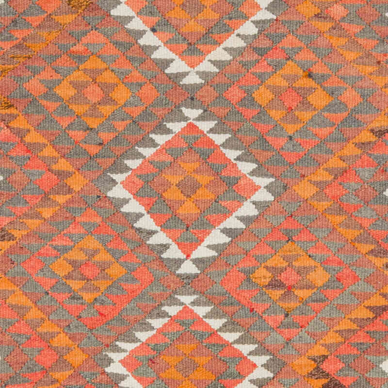 Vintage Tribal Kilim Runner - 3' 1" x 10' 10" (37" x 130") - K0077532