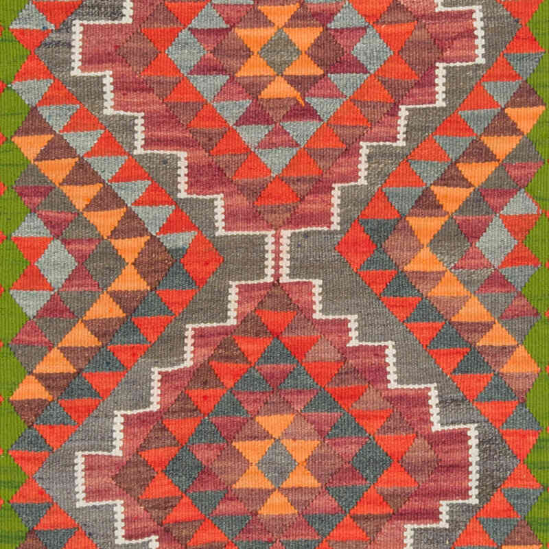 Vintage Tribal Kilim Runner - 2' 11" x 10' 2" (35" x 122") - K0077533