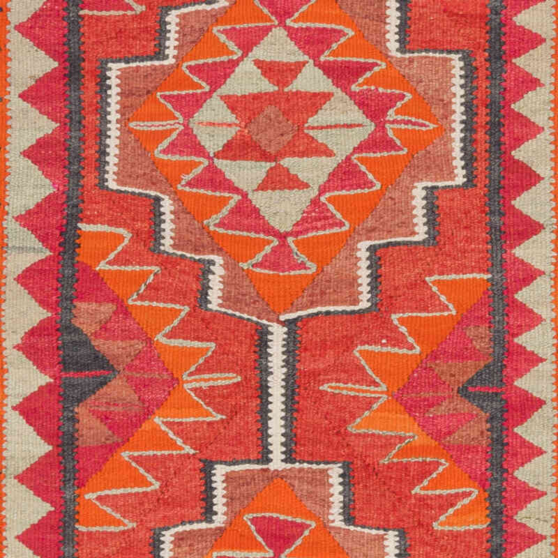Vintage Tribal Kilim Runner - 3' 5" x 10' 6" (41" x 126") - K0077536