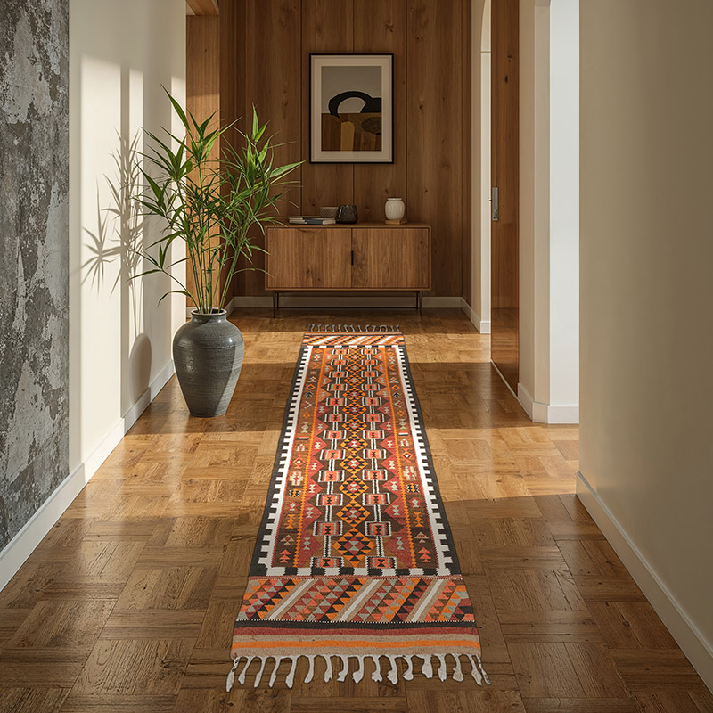 Vintage Anadolu Kilim Yolluk - 92 cm x 298 cm - K0077538