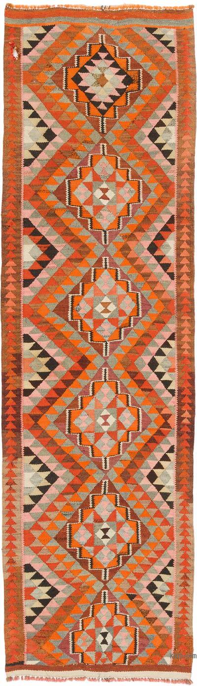 Vintage Tribal Kilim Runner - 2' 11" x 10' 2" (35" x 122")