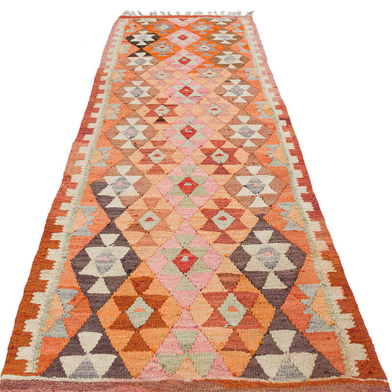 Alfombra Kilim Tribal Vintage - 92 cm x 323 cm - K0077544