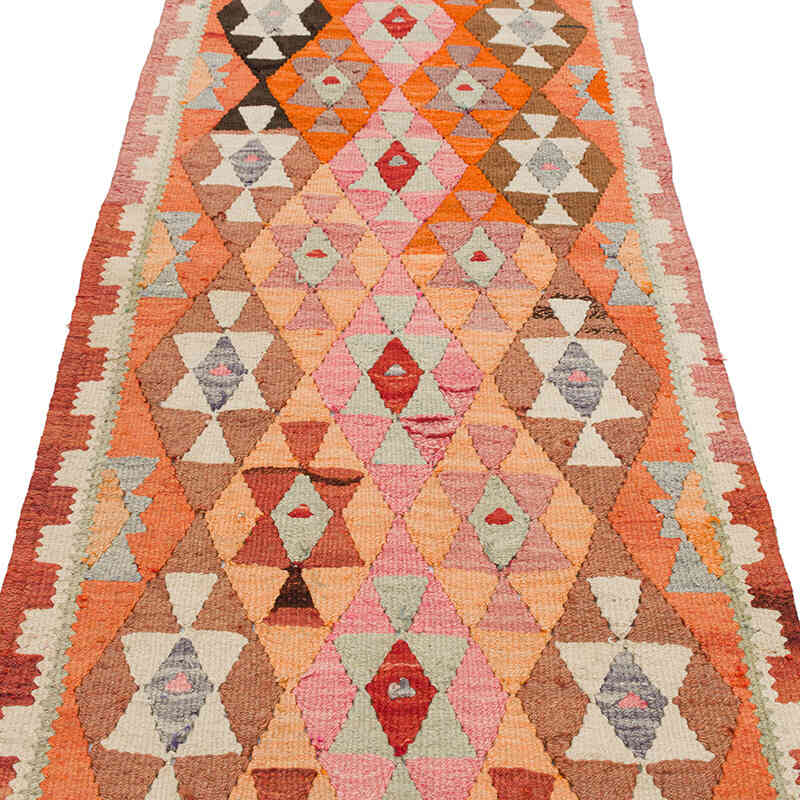 Alfombra Kilim Tribal Vintage - 92 cm x 323 cm - K0077544