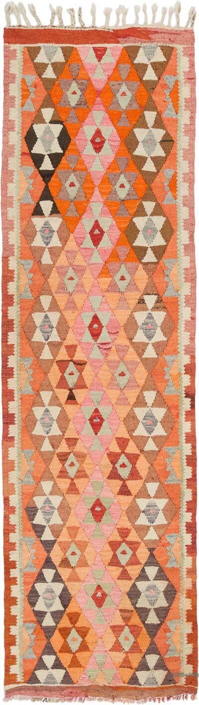 Vintage Tribal Kilim Runner - 3'  x 10' 7" (36" x 127")