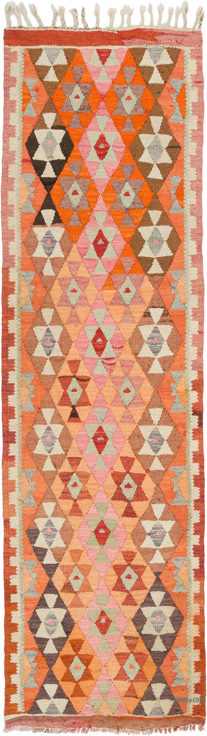 Alfombra Kilim Tribal Vintage - 92 cm x 323 cm - K0077544