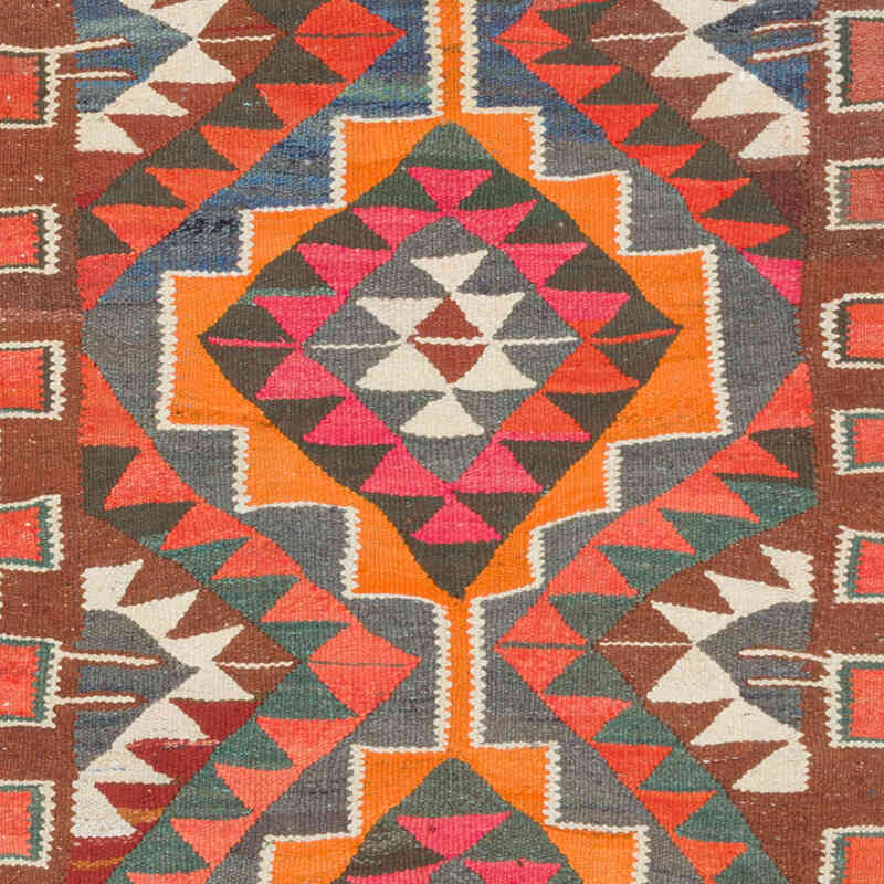 Vintage Anadolu Kilim Yolluk - 104 cm x 316 cm - K0077548