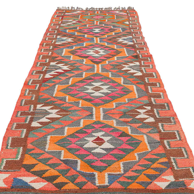 Vintage Anadolu Kilim Yolluk - 104 cm x 316 cm - K0077548