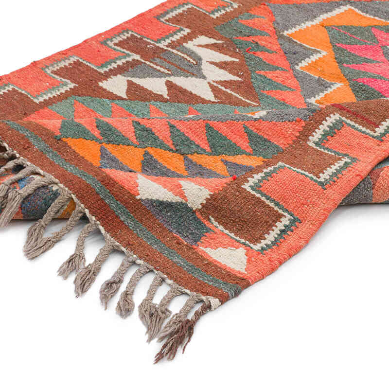 Vintage Anadolu Kilim Yolluk - 104 cm x 316 cm - K0077548