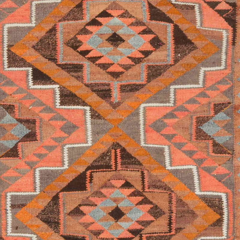 Vintage Tribal Kilim Runner - 3' 3" x 12' 6" (39" x 150") - K0077550