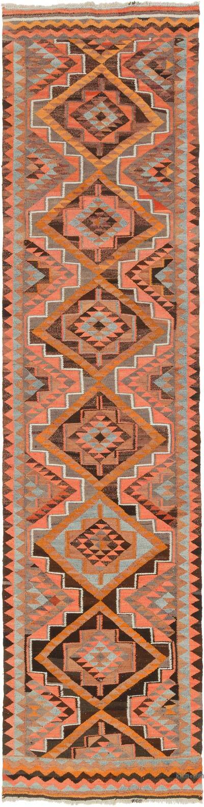 Alfombra Kilim Tribal Vintage - 99 cm x 381 cm