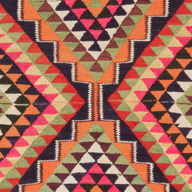 Alfombra Kilim Tribal Vintage - 90 cm x 305 cm - K0077551