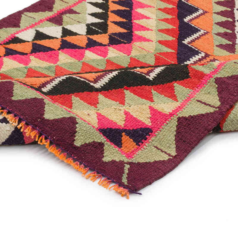 Alfombra Kilim Tribal Vintage - 90 cm x 305 cm - K0077551
