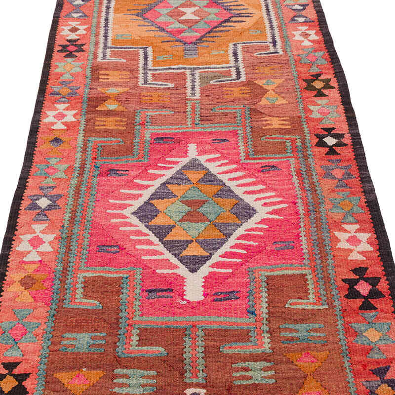 Vintage Anadolu Kilim Yolluk - 95 cm x 285 cm - K0077552