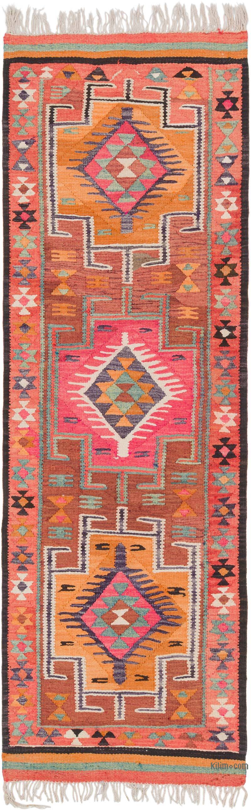 Vintage Anadolu Kilim Yolluk - 95 cm x 285 cm - K0077552