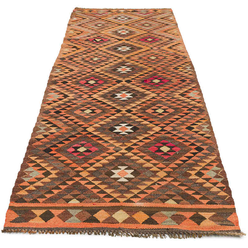 Alfombra Kilim Tribal Vintage - 91 cm x 300 cm - K0077553