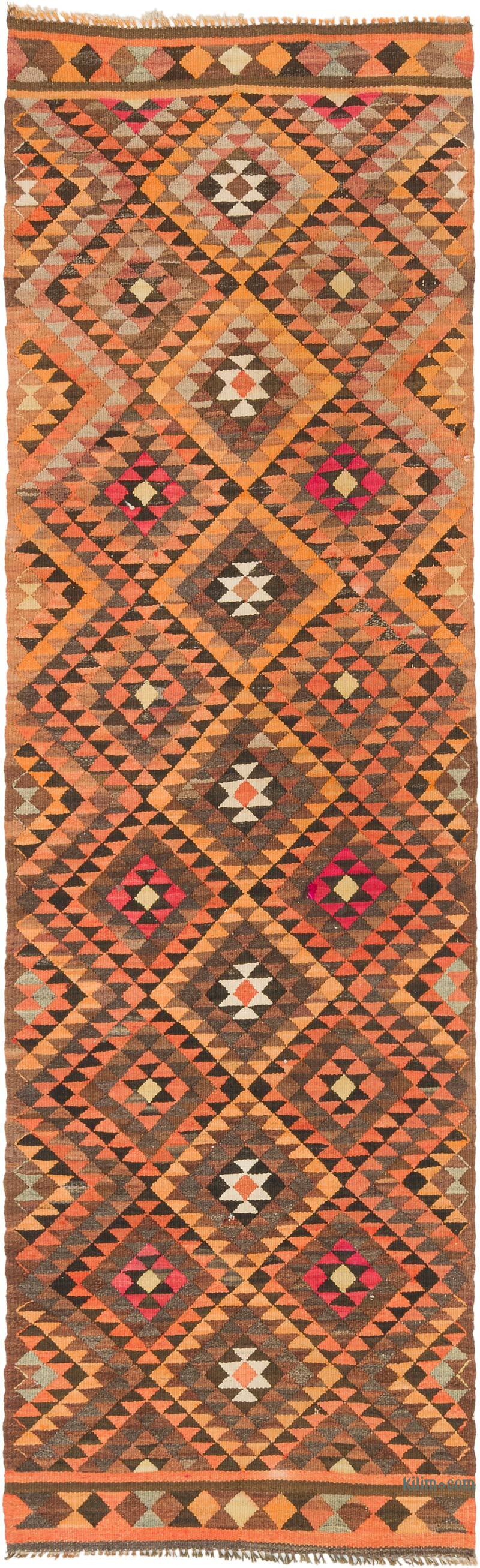 Alfombra Kilim Tribal Vintage - 91 cm x 300 cm - K0077553