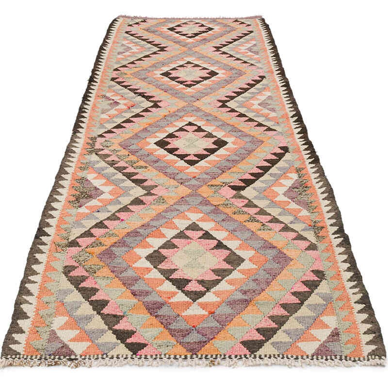 Alfombra Kilim Tribal Vintage - 88 cm x 267 cm - K0077555