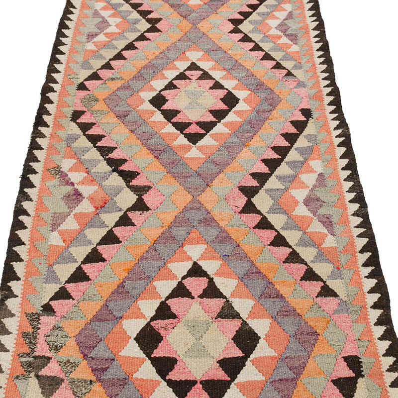 Alfombra Kilim Tribal Vintage - 88 cm x 267 cm - K0077555