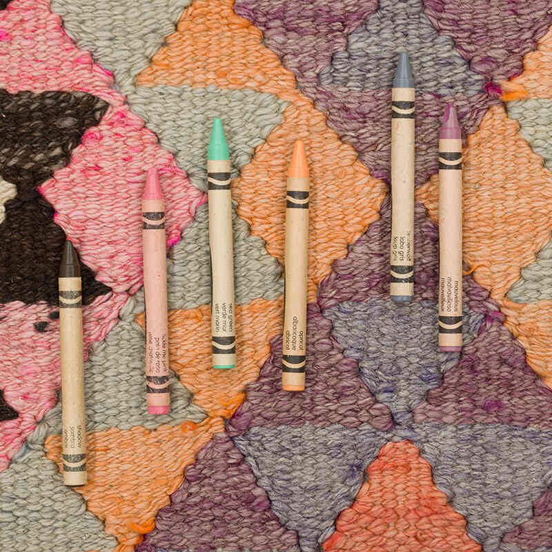 Alfombra Kilim Tribal Vintage - 88 cm x 267 cm - K0077555